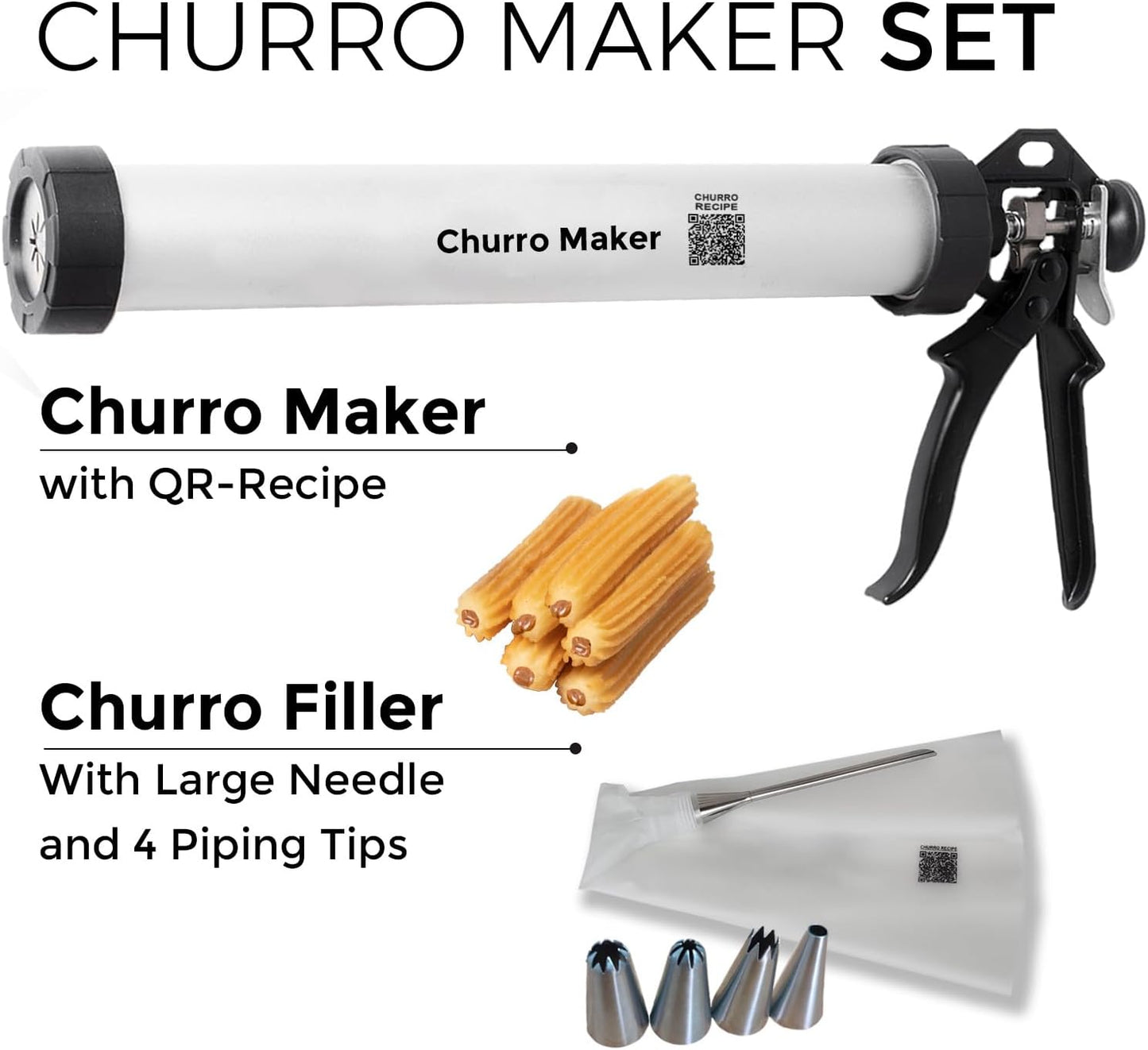 Professional Churro Maker Aluminium - 1.5lb